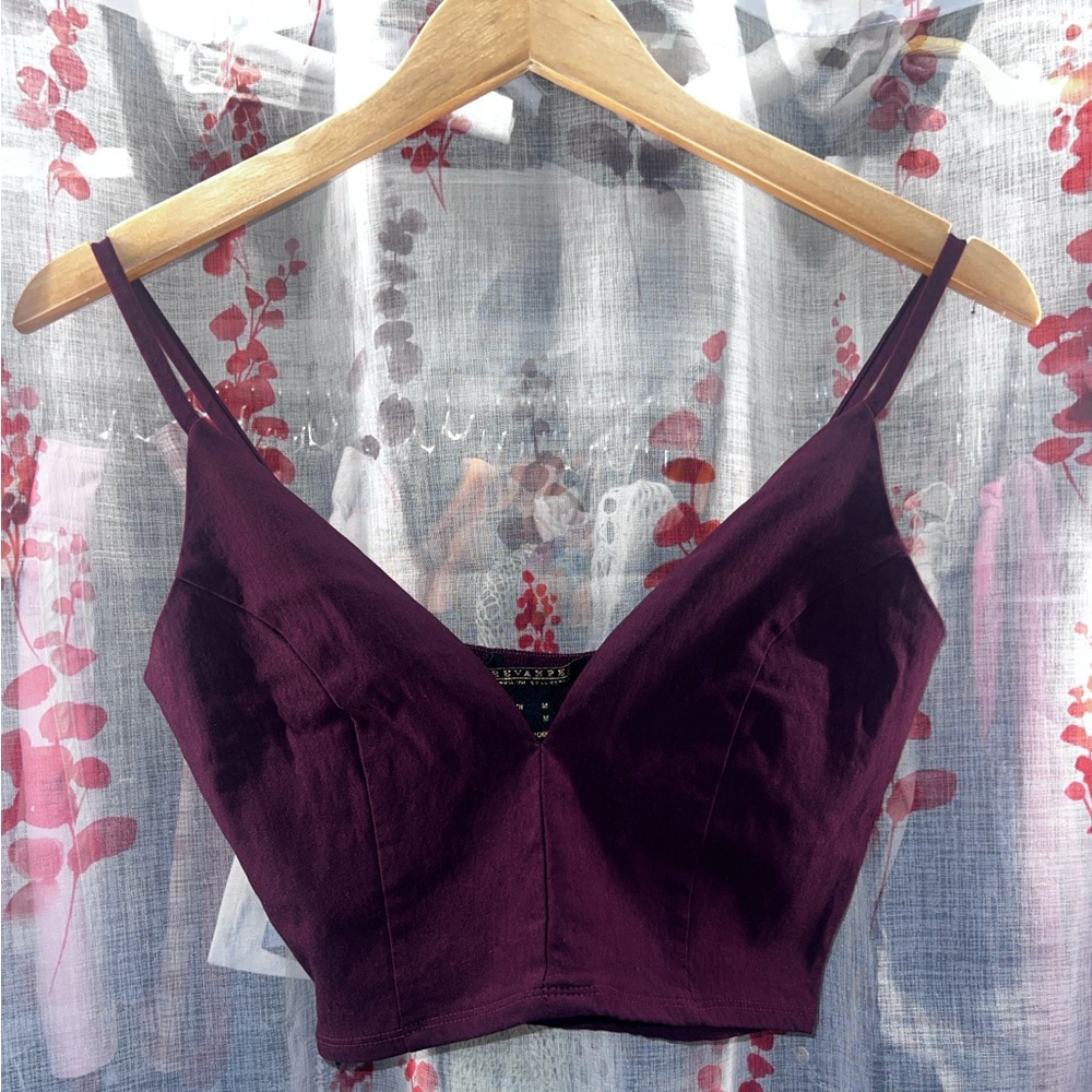 Revamped plunge strap top